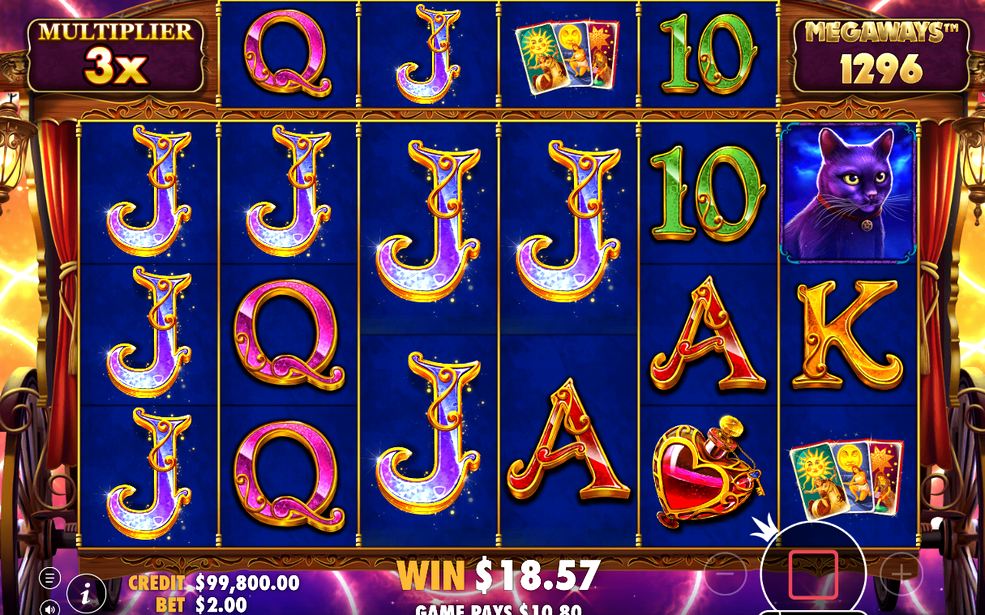 Free Spins-rundan, så som den visas i spelet